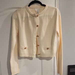 H&M Cream Cardigan Sweater
